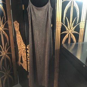 Bronze Glitter Evening Gown- Size M